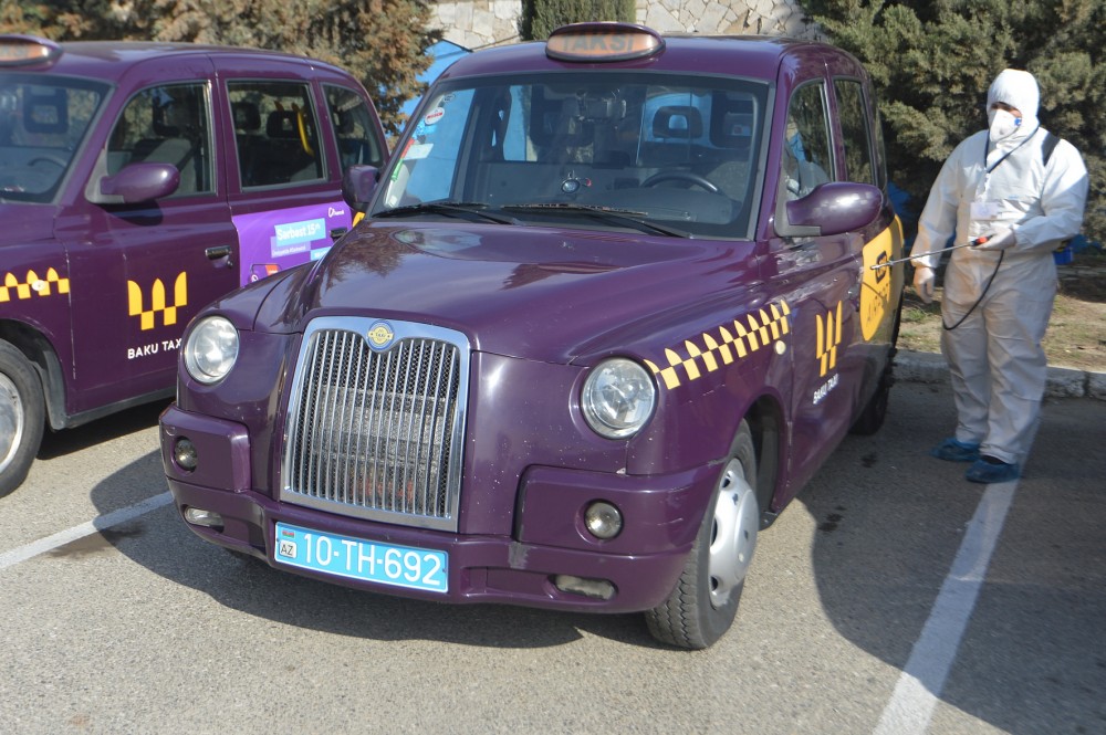 "Bakı Taksi Xidməti" koronavirusla bağlı qabaqlayıcı tədbirləri davam etdirir - FOTO